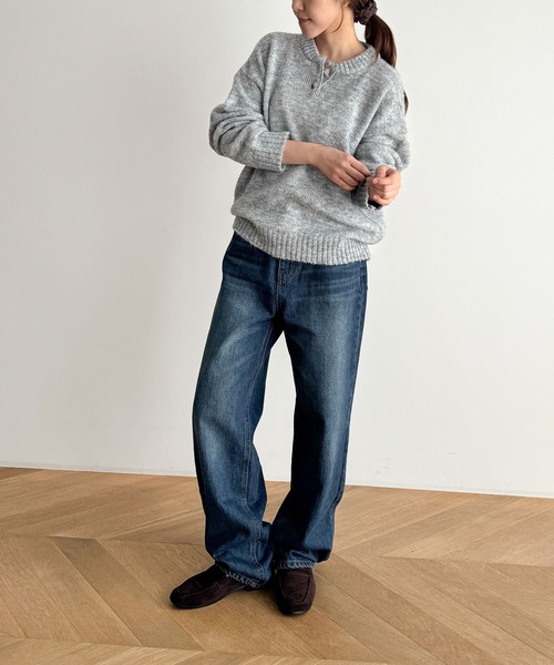 CANAL JEAN（キャナルジーン） ニット セーター El mar ヘンリーネック