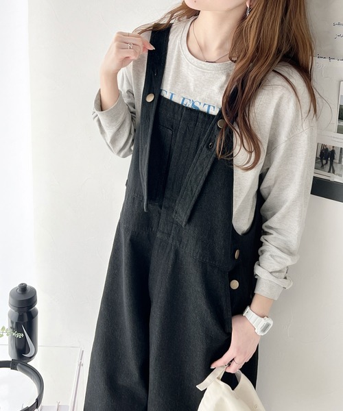 Java 「Java」 オーバーオール MEDIUM ブラック レディース : ZOZOTOWN