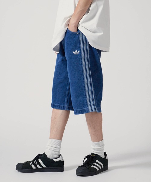 完売36新品★長尾謙杜着用adidas国内正規品デニムファイヤーバードショーツ黒 超希少40新品☆長尾謙杜着用adidas国内正規品デニムファイヤーバード