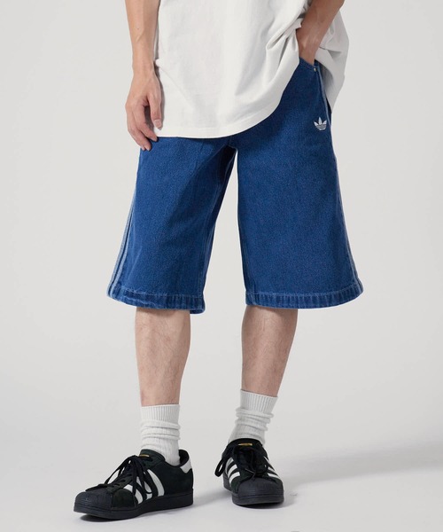 adidas（アディダス） ハーフパンツ ワイドパンツ ジーンズ メンズ