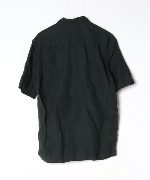 「FRED PERRY」 半袖シャツ L ダークグリーン メンズ_画像2
