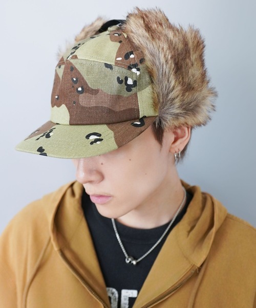 SPINNS（スピンズ） キャップ 帽子 2WAYコットンフライトキャップ/防寒