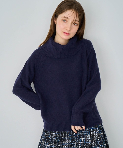 Noela⭐︎大人気完売カラー⭐︎ジャガードケーブルニット （ラベンダー） ジャガードケーブルニット | ニット | NOELA OFFICIAL WEB STORE