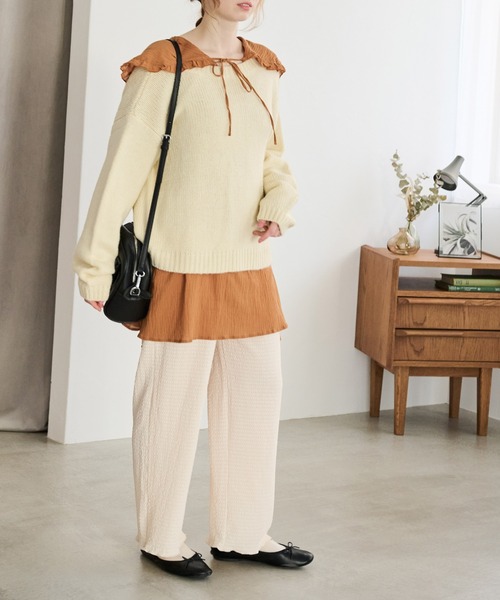 「Crisp」 イージーパンツ FREE ピンク レディース_画像2