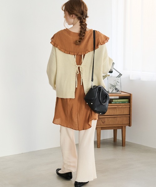 「Crisp」 イージーパンツ FREE ピンク レディース_画像3