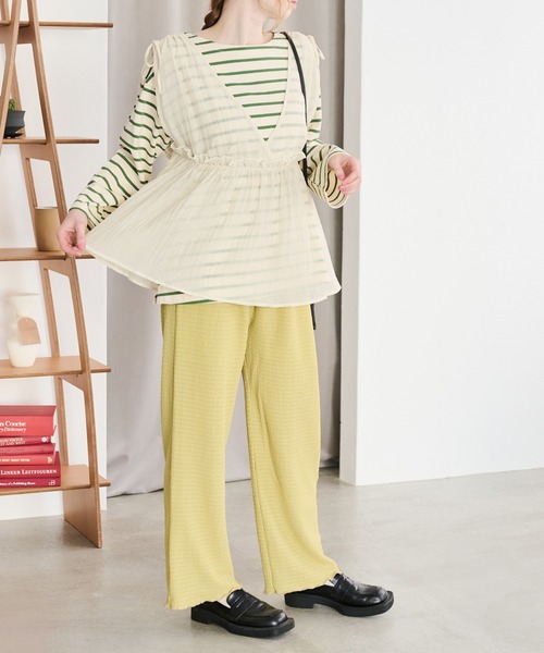 「Crisp」 イージーパンツ FREE ピンク レディース_画像7