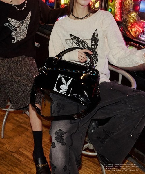 VI E DIT ショルダーバッグ PLAYBOY Boston Bag/プレイボーイスクール
