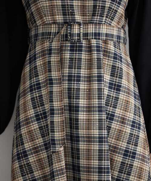 YECCA VECCA（イェッカヴェッカ） ワンピース チェック柄ベア