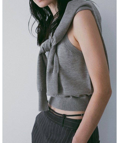 anuke（アンヌーク） カーディガン Highgauge Sheer Cardigan