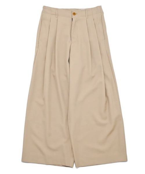 VOAAOV（ヴォアーブ） スラックス BISHU OLD WOOL GABARDINE Tuck Wide