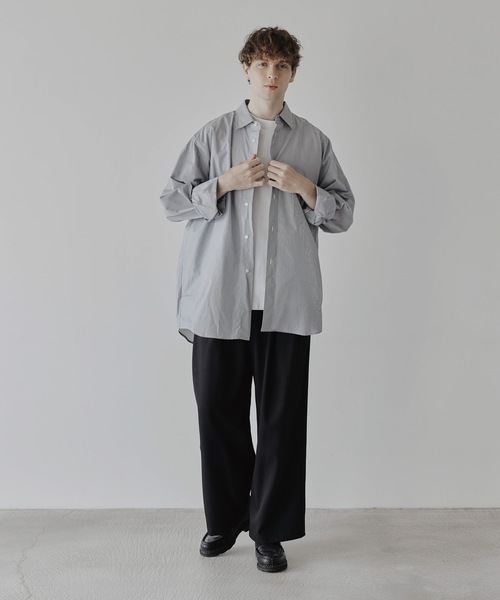 「remer」 長袖シャツ MEDIUM ホワイト メンズ_画像2