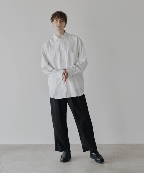 「remer」 長袖シャツ MEDIUM ホワイト メンズ_画像7