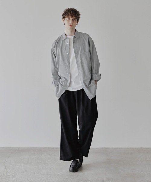 「remer」 長袖シャツ MEDIUM ホワイト メンズ_画像9