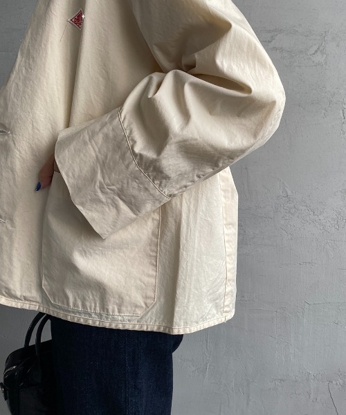 Danton（ダントン） ノーカラージャケット 34 ベージュ レディース