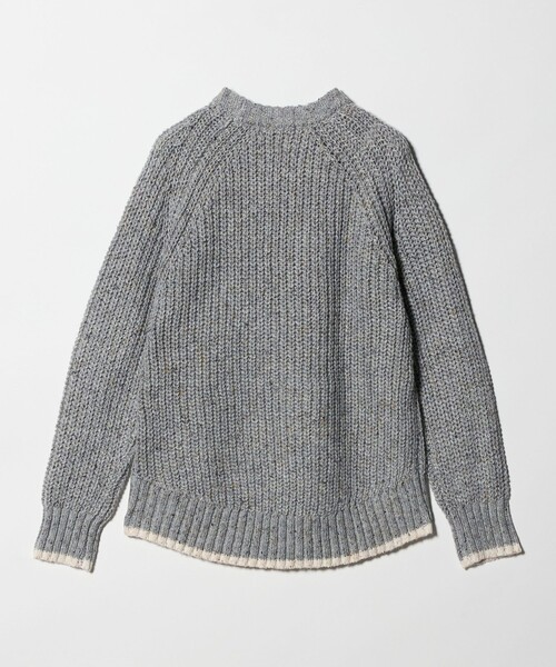 A DAY IN THE LIFE ニット セーター アゼ ネップ バイカラー