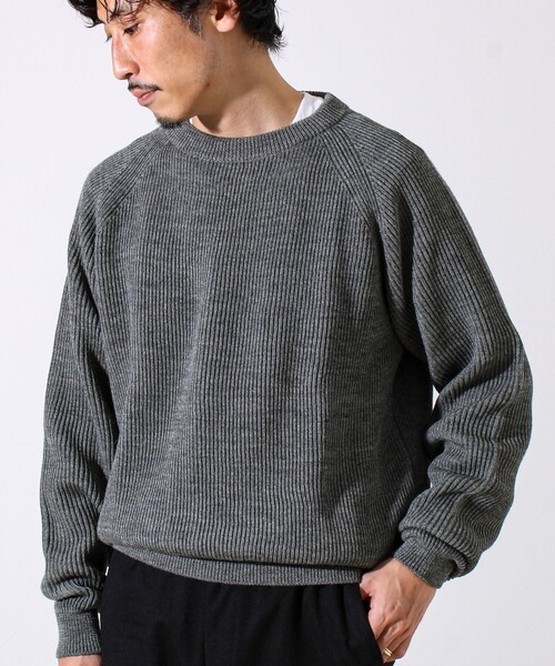 みぃ。☀️最終値下げ⭐️クールカレアンのニット EDIFICE(エディフィス) クルーネックニット カシミヤ混 23-080-300