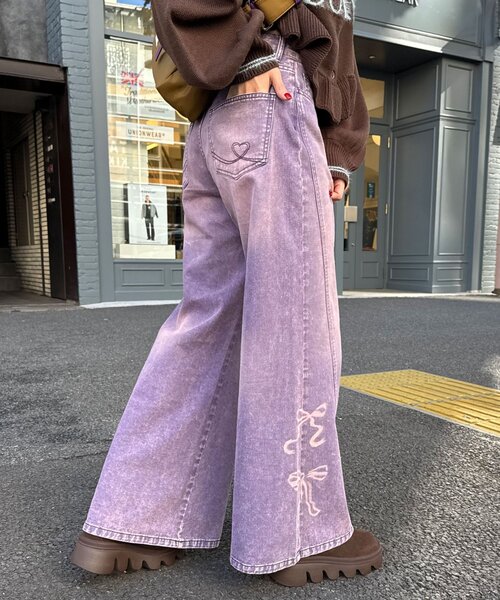 CIAOPANIC（チャオパニック） ジーンズ デニム デニムパンツ リボン