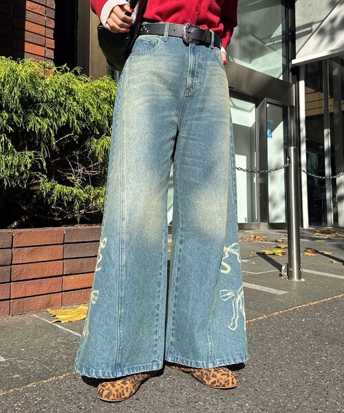 CIAOPANIC（チャオパニック） ジーンズ デニム デニムパンツ リボン