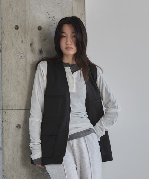 「feepur」 ベスト MEDIUM ベージュ レディース_画像2