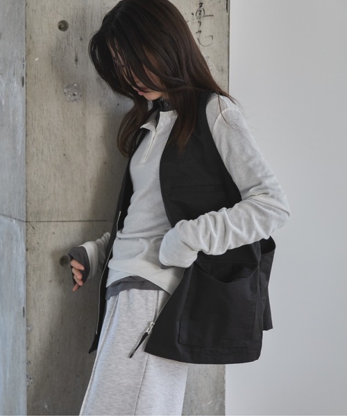 「feepur」 ベスト MEDIUM ベージュ レディース_画像4