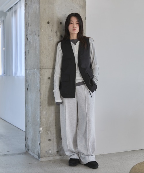 「feepur」 ベスト MEDIUM ベージュ レディース_画像6