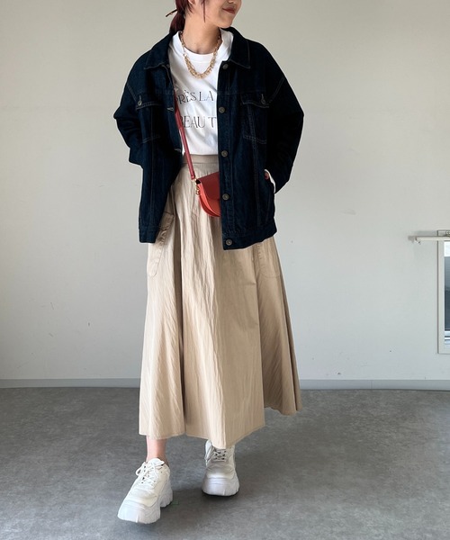 「un dix cors」 フレアスカート FREE ブラック レディース_画像8