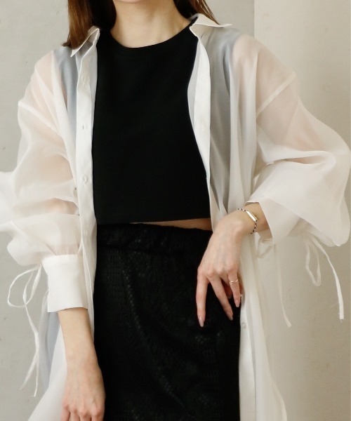 「Per sist ence」 長袖シャツ FREE ブラック レディース_画像4