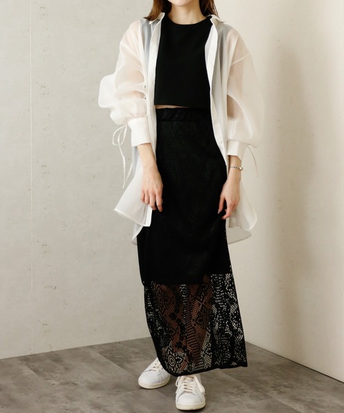 「Per sist ence」 長袖シャツ FREE ブラック レディース_画像5