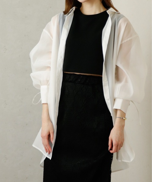 「Per sist ence」 長袖シャツ FREE ブラック レディース_画像7