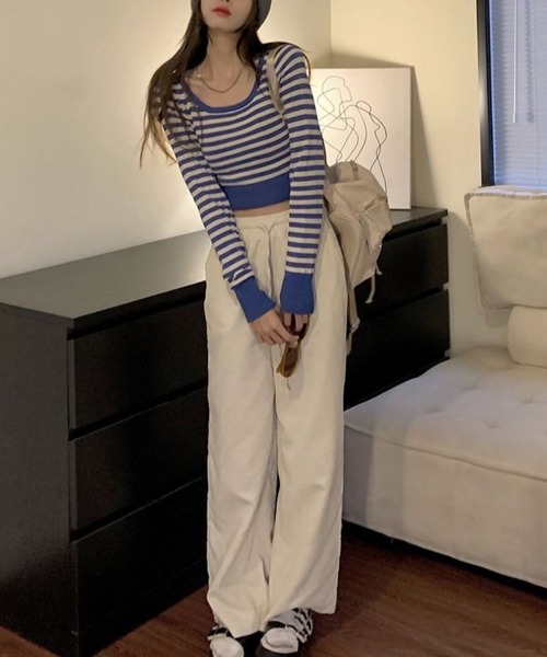 「shopnikoniko」 長袖ニット フリー ブラック レディース_画像8