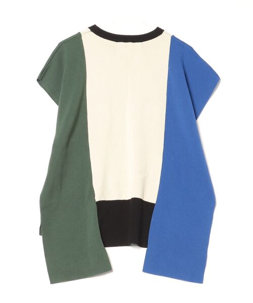 「OSMOSIS」 ノースリーブニット ONE SIZE ブルー レディース_画像2