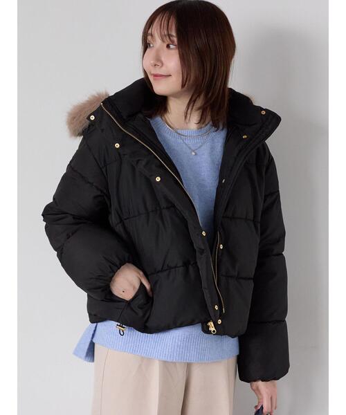 Te chichi TERRASSE ブルゾン アウター 「撥水」フード取外し中綿