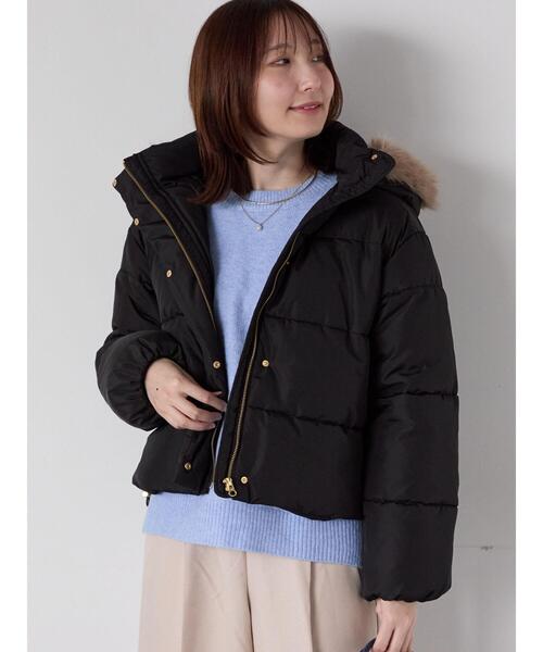 Te chichi TERRASSE ブルゾン アウター 「撥水」フード取外し中綿