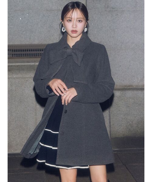 ジャケット・アウター bibiy MIMI RIBBON JACKET bibiy MIMI RIBBON JACKET ジャケット リボン グレー さま専用bibiy