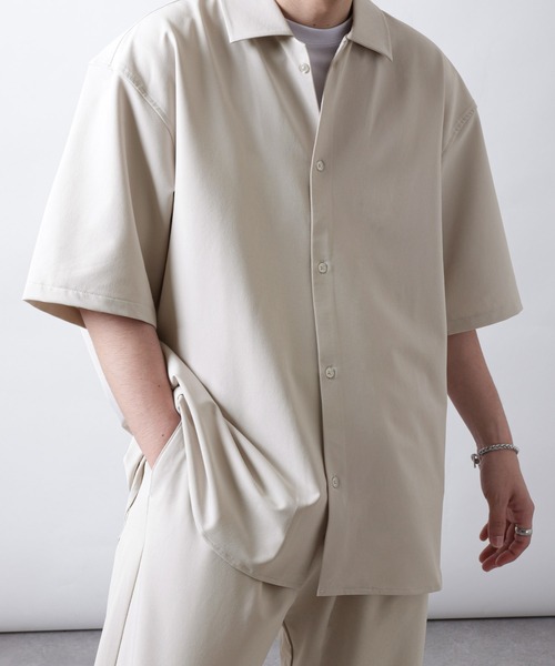 「ZIP FIVE」 半袖シャツ X-LARGE ベージュ メンズ_画像9