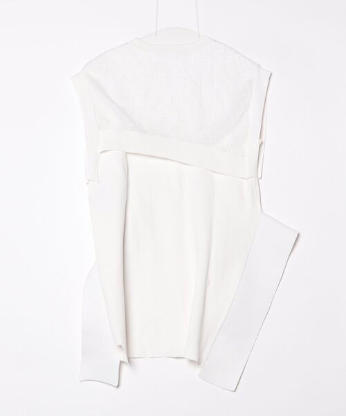 UN3D.（アンスリード） ノースリーブニット FREE ホワイト レディース