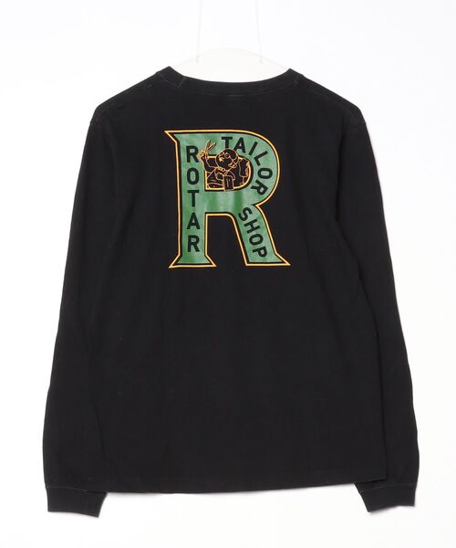 「ROTAR」 長袖Tシャツ SMALL ブラック メンズ_画像2