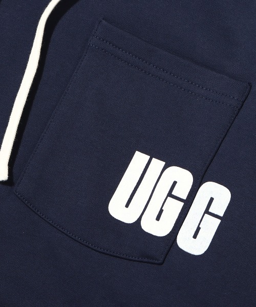 「UGG」 プルオーバーパーカー M ベージュ レディース_画像5