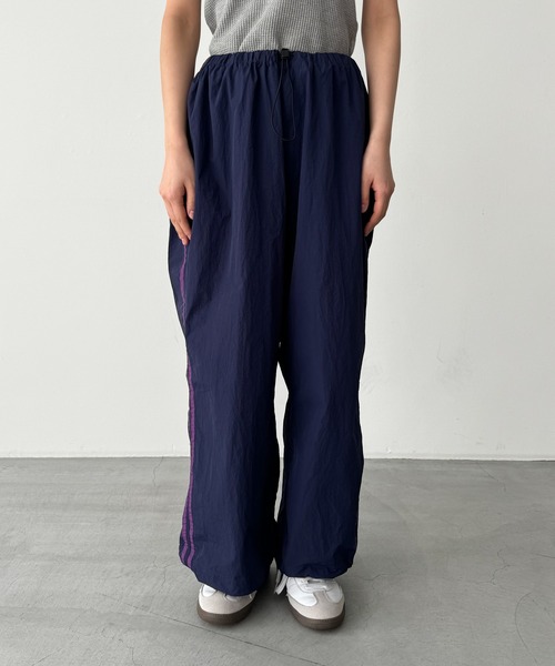 「CANAL JEAN」 イージーパンツ MEDIUM ブラック レディース_画像9