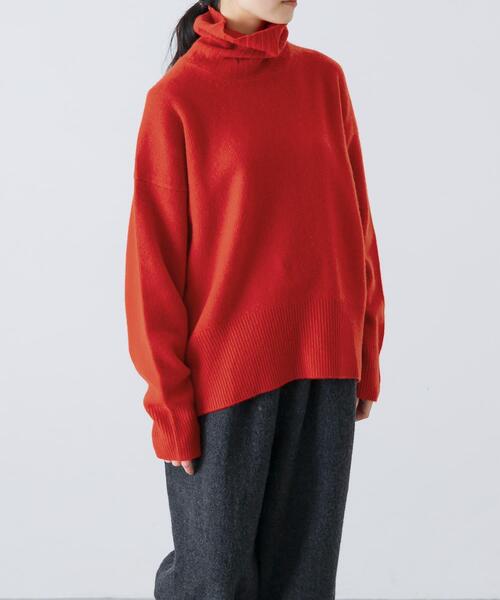 かぐれ ニット セーター ハミルトンタートルニット レディース