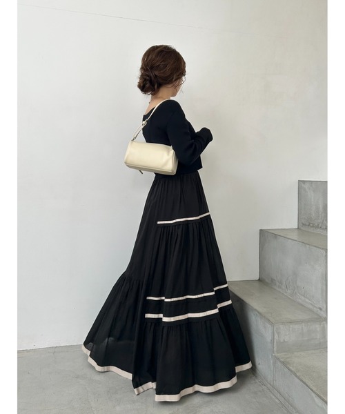 FRAY ID ベージュ ドッキングワンピース FRAY I.D（フレイ・アイディー） ドッキングワンピース 0 ベージュ