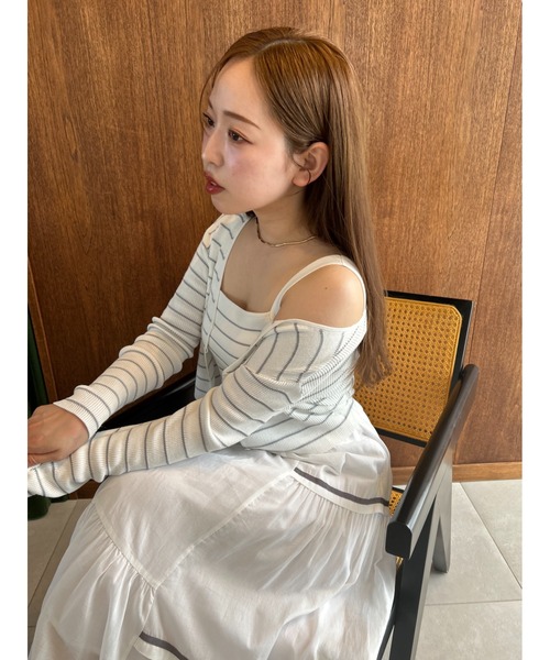 FRAY ID ベージュ ドッキングワンピース FRAY I.D（フレイ・アイディー） ドッキングワンピース 0 ベージュ