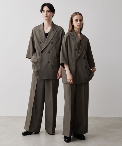 「CLEL」 テーラードジャケット S ミックスグレー メンズ_画像5