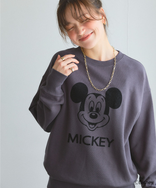 Disney（ディズニー） スウェットカットソー M チャコール レディース