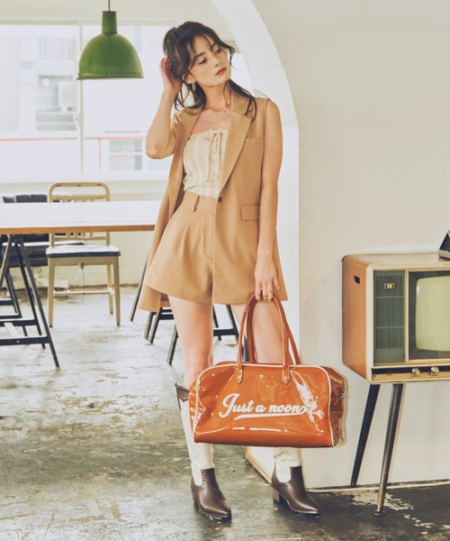 「JUST A NOON」 ボストンバッグ FREE ブラウン レディース_画像9