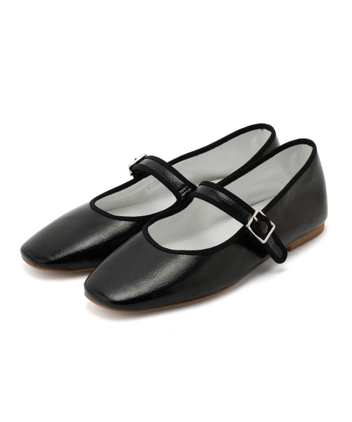 「ADAM ET ROPE'」 フラットパンプス 22.5cm シルバー レディース_画像3