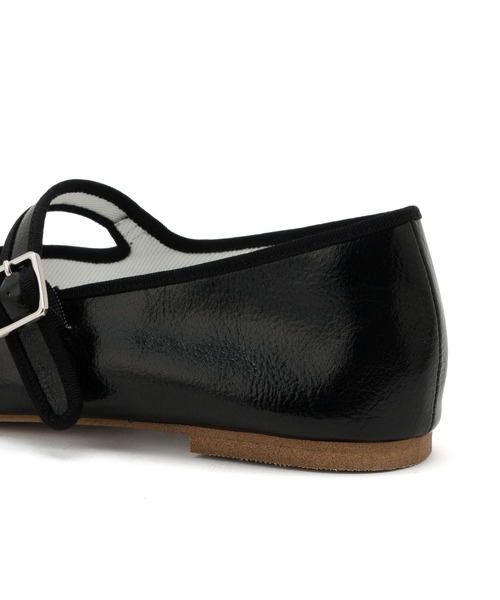 「ADAM ET ROPE'」 フラットパンプス 22.5cm シルバー レディース_画像6