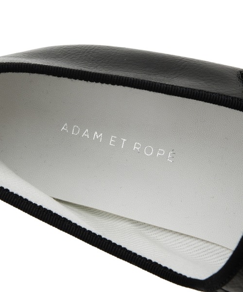 「ADAM ET ROPE'」 フラットパンプス 22.5cm シルバー レディース_画像9