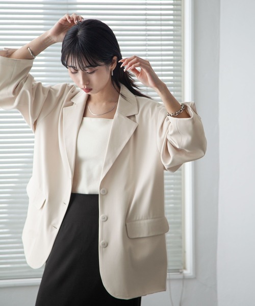 Chillfar」 テーラードジャケット FREE アイボリー レディース