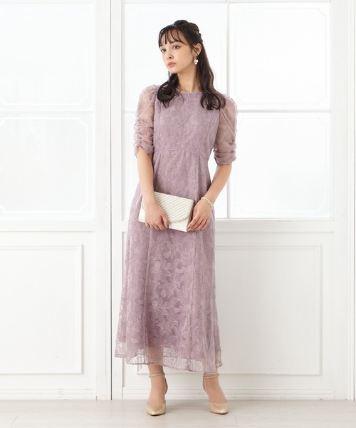 「AIMER」 半袖ワンピース MEDIUM グレー レディースの画像